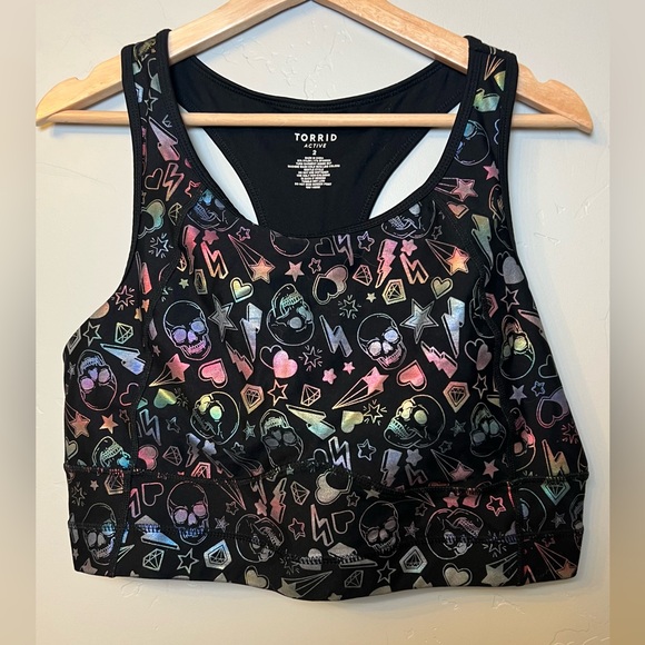 torrid Other - Torrid Active Racerback Longline Rainbow Foil Sports Bra 2X